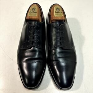 RESOLED Crockett & Jones x Brooks Brothers Derby Cap Toe Black Calf England 9.5